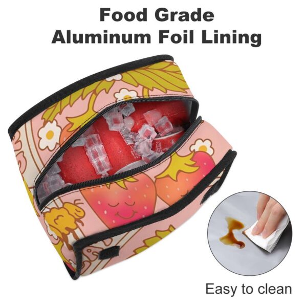 Large Capacity  Lunch Bags School Lunch Boxes for Children Bag for Meal Boxes Sandwich Bag Work Custom Print Thermal Lunchbox 4