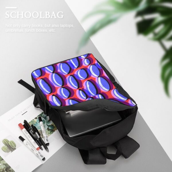 Custom Print Lightweight Backpack Color Block Tote Bag 17 Inch Shoulder Backpack Leisure Satchel Mochila 5