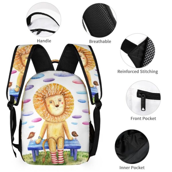 Artistic Student Schoolbag Lunch Bag Pencil Case Three-piece Set Cute Kindergarten School Bags for 2023 Mochila 3