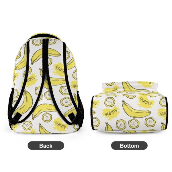 Custom Printed Fun Banana Print Schoolbag Customized School Backpack for Girls Large Capacity Backpack Leisure Kids Travel Bag 6