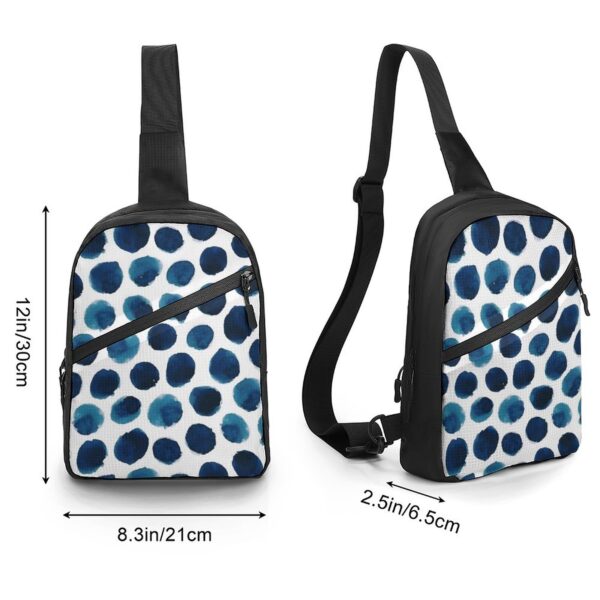 Crossbody Backpacks Wave Dot Geometric Printing Men Multifunctional Chest Bag forTravel Oblique Straddle Bag Crossbody Bag 2