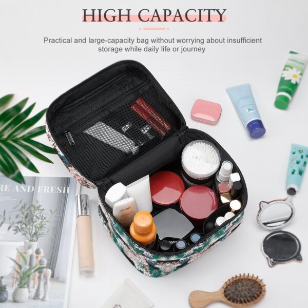 Customized Pattern Makeup Bag Outdoor Travel Makeup Bag Multifunction Waterproof  Girl Cosmetic Bag Women Toiletries Organizer 4