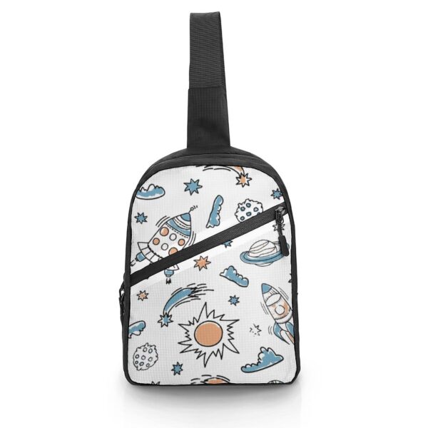 Space Planet Print Crossbody Backpacks Trendy Oxford Cloth Shoulder Messenger Bag Travel Backpack Oblique Straddle Bag 1